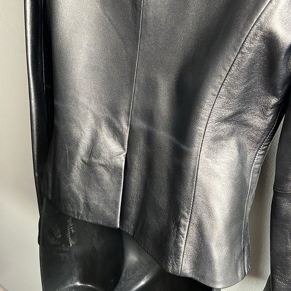 Calvin Klein Leather Metallica Jacket - size s - Picture 6 of 8